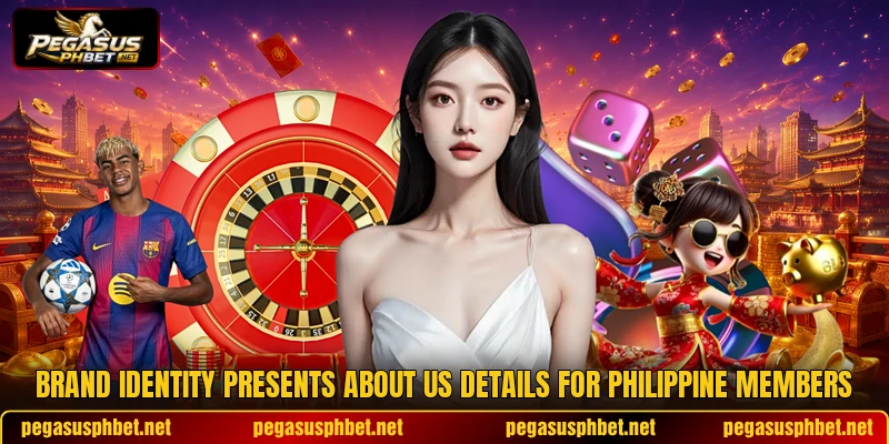 Brand identity presents about us details for Philippine members