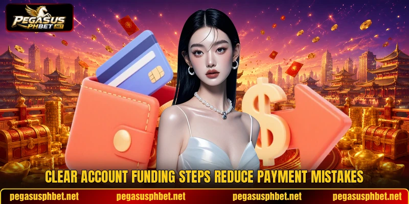 Clear account funding steps reduce payment mistakes