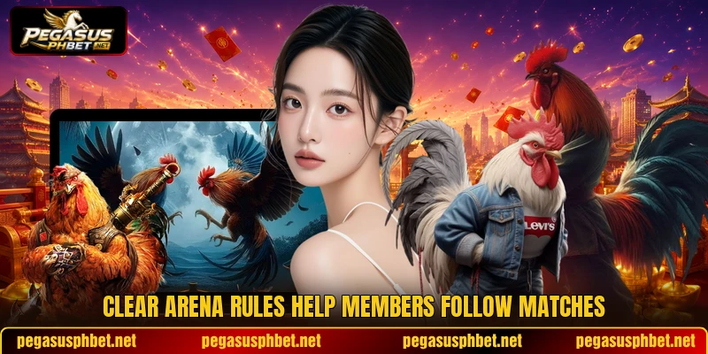 Clear arena rules help members follow matches Clear arena rules help members follow matches