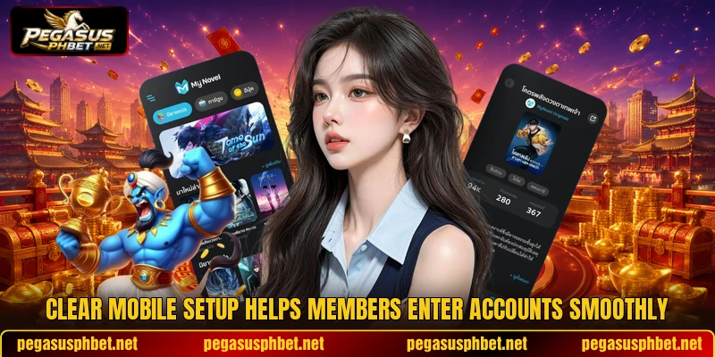 Clear mobile setup helps members enter accounts smoothly