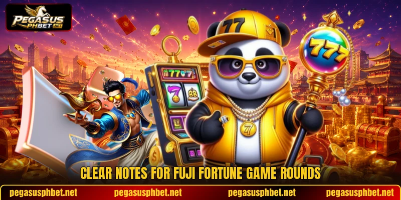 Clear notes for Fuji Fortune game rounds Clear notes for Fuji Fortune game rounds