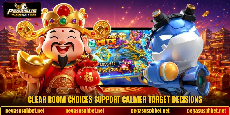 Clear room choices support calmer target decisions Clear room choices support calmer target decisions