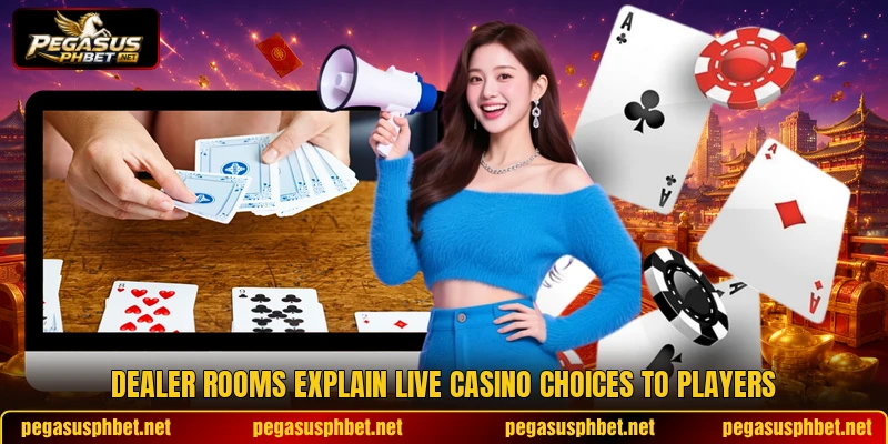 Dealer rooms explain live casino choices to players Dealer rooms explain live casino choices to players