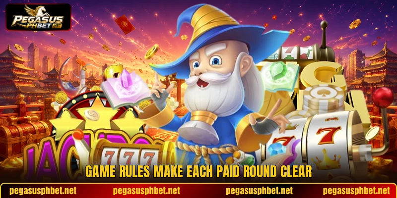 Game rules make each paid round clear Game rules make each paid round clear
