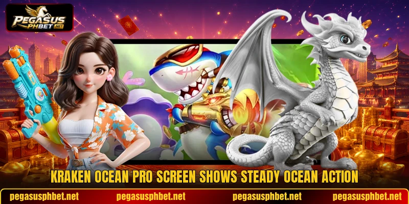 Kraken Ocean Pro screen shows steady ocean action Kraken Ocean Pro screen shows steady ocean action