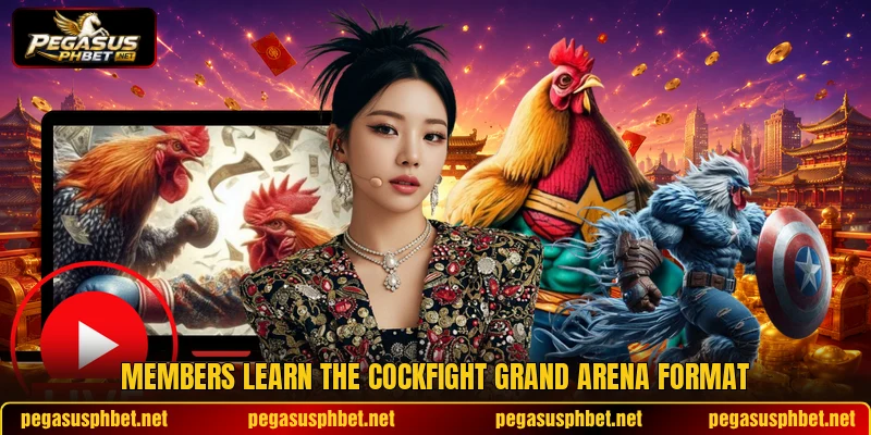 Members learn the cockfight grand arena format Members learn the cockfight grand arena format