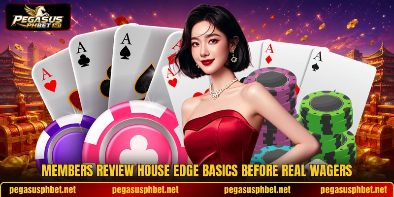 Members review house edge basics before real wagers
