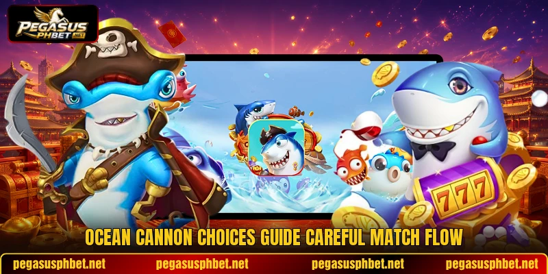 Ocean cannon choices guide careful match flow Ocean cannon choices guide careful match flow