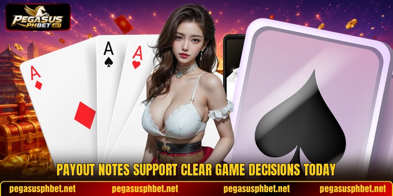 Payout notes support clear game decisions today Payout notes support clear game decisions today