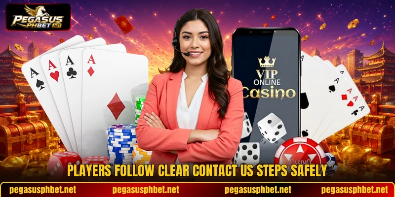 Players follow clear contact us steps safely