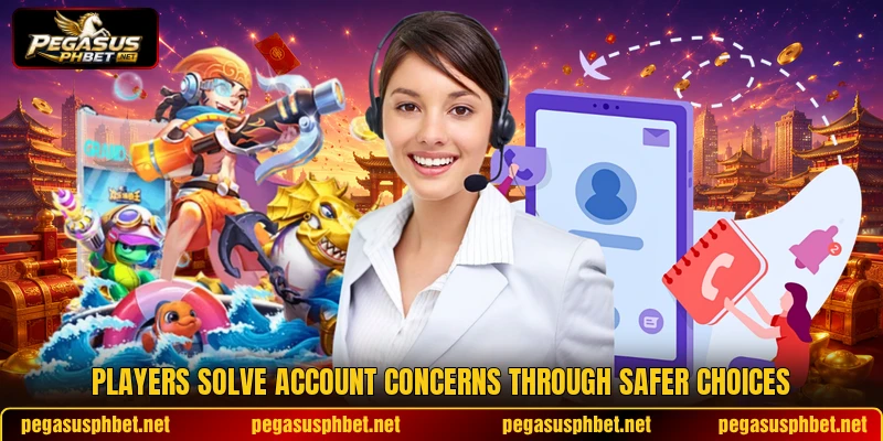 Players solve account concerns through safer choices