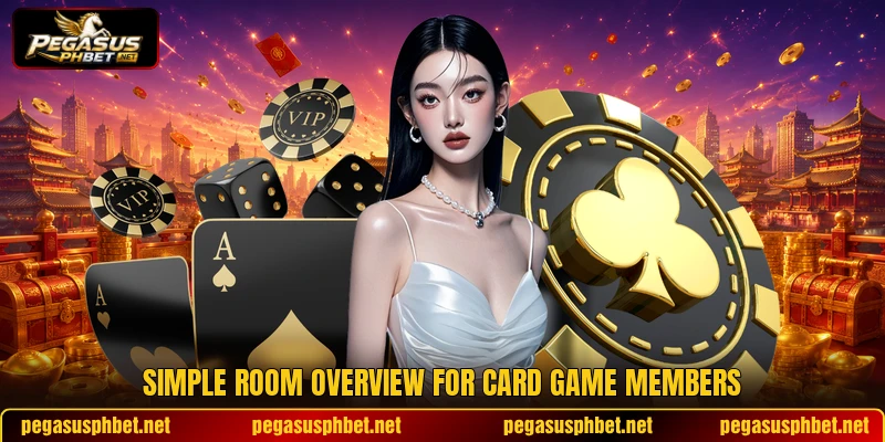 Simple room overview for card game members Simple room overview for card game members