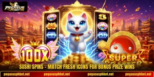 Sushi Spins - Match Fresh Icons For Bonus Prize Wins