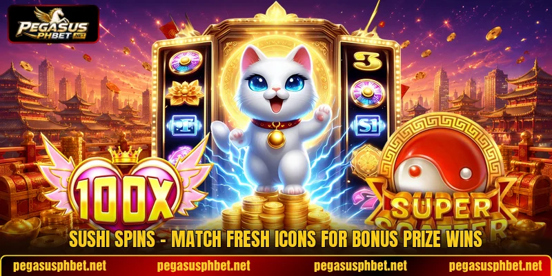 Sushi Spins - Match Fresh Icons For Bonus Prize Wins